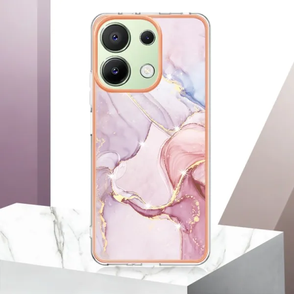 IMD MARBLE Ochranný kryt pre Xiaomi Redmi Note 13 ROSE GOLD