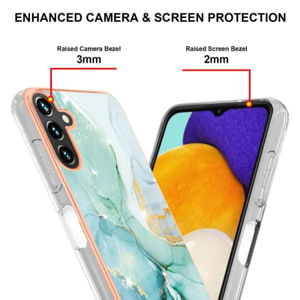 IMD MARBLE Ochranný kryt pre Samsung Galaxy A35 5G GREEN