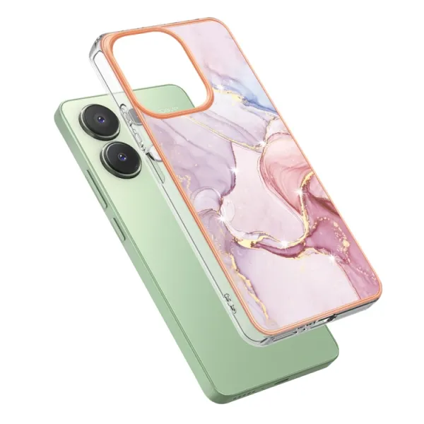 IMD MARBLE Ochranný kryt pre Xiaomi Redmi Note 13 ROSE GOLD