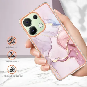 IMD MARBLE Ochranný kryt pre Xiaomi Redmi Note 13 ROSE GOLD