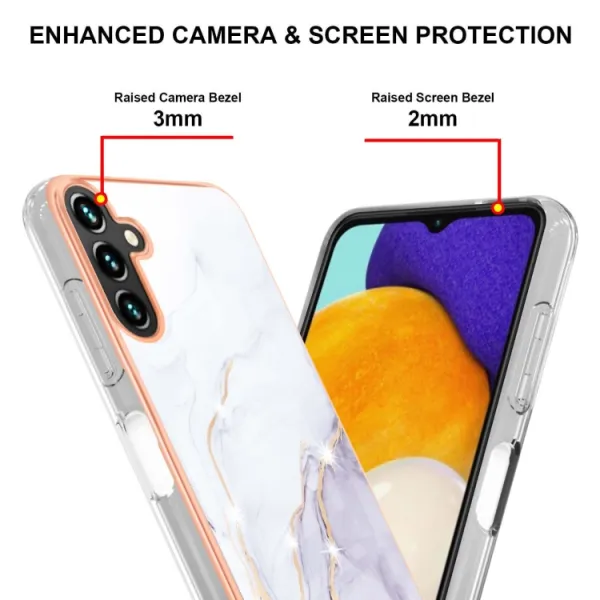IMD MARBLE Ochranný kryt pre Samsung Galaxy A35 5G WHITE