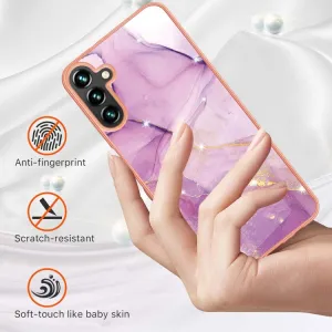 IMD MARBLE Ochranný kryt pre Samsung Galaxy A55 5G PURPLE