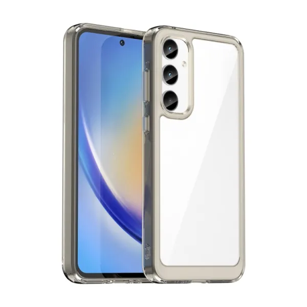 CRYSTAL Ochranný kryt pre Samsung Galaxy A55 5G šedý