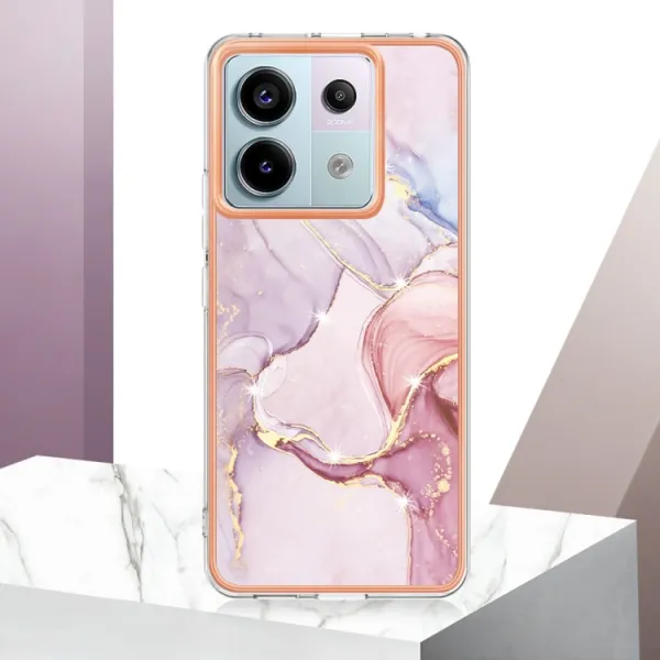 IMD MARBLE Ochranný kryt pre Xiaomi Redmi Note 13 Pro 5G ROSE GOLD