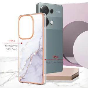 IMD MARBLE Ochranný kryt pre Xiaomi Redmi Note 13 Pro WHITE