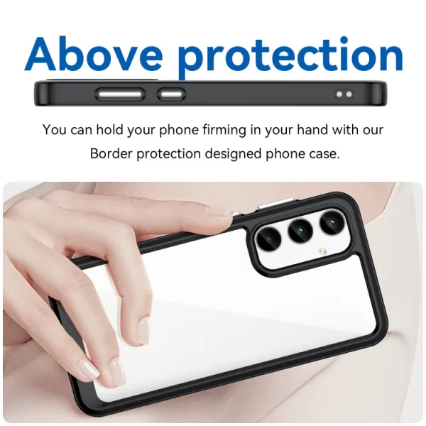 CRYSTAL Ochranný kryt pre Samsung Galaxy A35 5G čierny
