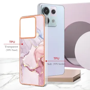 IMD MARBLE Ochranný kryt pre Xiaomi Redmi Note 13 Pro 5G ROSE GOLD