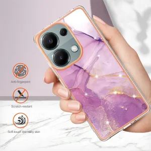 IMD MARBLE Ochranný kryt pre Xiaomi Redmi Note 13 Pro PURPLE
