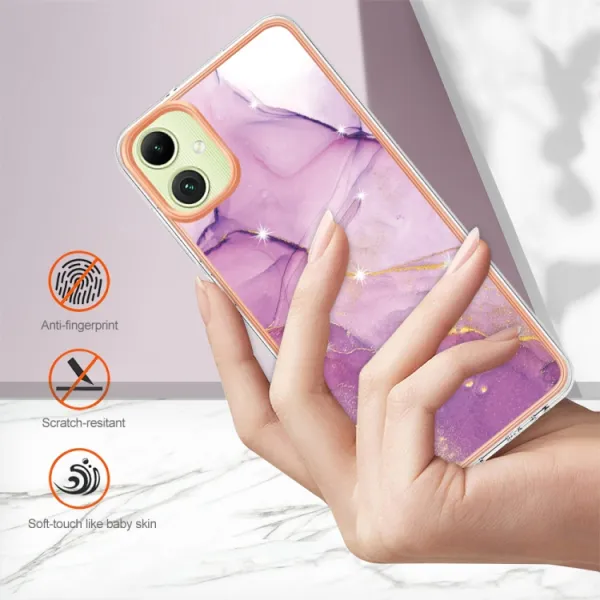 IMD MARBLE Ochranný kryt pre Samsung Galaxy A05 PURPLE