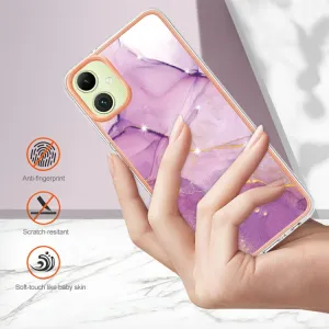 IMD MARBLE Ochranný kryt pre Samsung Galaxy A05 PURPLE