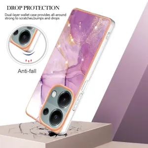 IMD MARBLE Ochranný kryt pre Xiaomi Redmi Note 13 Pro PURPLE