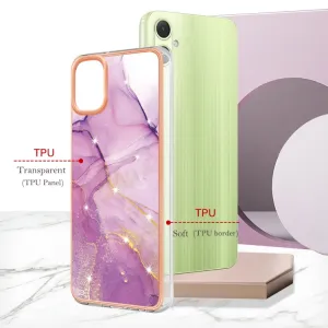 IMD MARBLE Ochranný kryt pre Samsung Galaxy A05 PURPLE