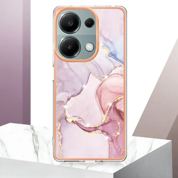 IMD MARBLE Ochranný kryt pre Xiaomi Redmi Note 13 Pro ROSE GOLD