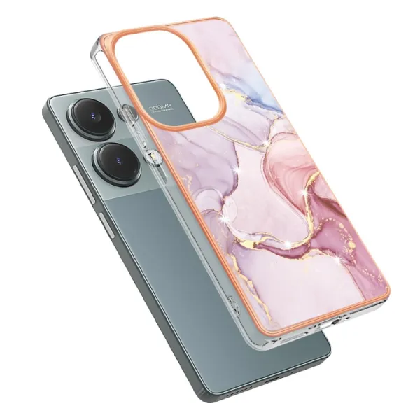 IMD MARBLE Ochranný kryt pre Xiaomi Redmi Note 13 Pro ROSE GOLD