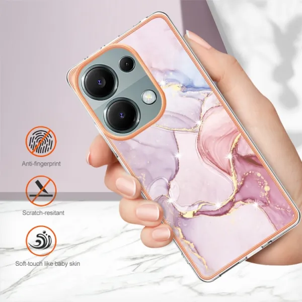 IMD MARBLE Ochranný kryt pre Xiaomi Redmi Note 13 Pro ROSE GOLD