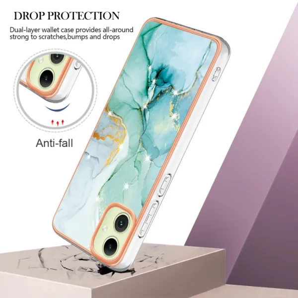 IMD MARBLE Ochranný kryt pre Samsung Galaxy A05 GREEN