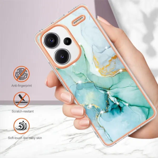 IMD MARBLE Ochranný kryt Xiaomi Redmi Note 13 Pro+ 5G GREEN
