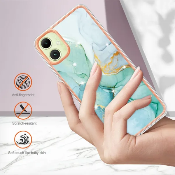 IMD MARBLE Ochranný kryt pre Samsung Galaxy A05 GREEN