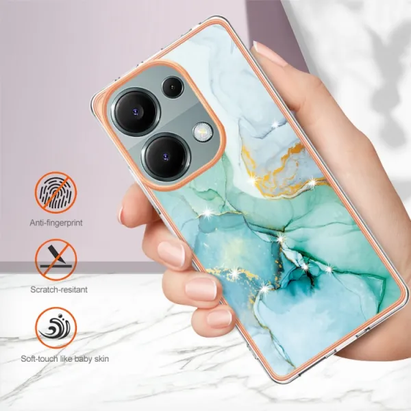 IMD MARBLE Ochranný kryt pre Xiaomi Redmi Note 13 Pro GREEN