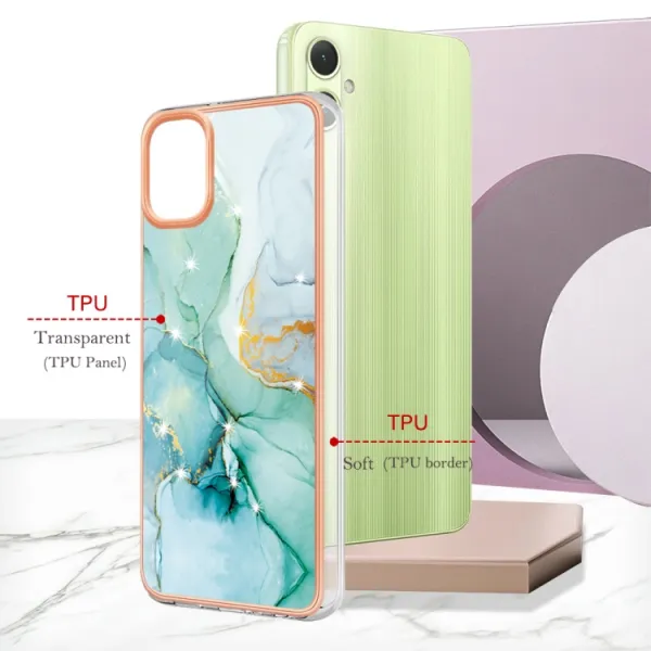IMD MARBLE Ochranný kryt pre Samsung Galaxy A05 GREEN