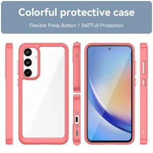 CRYSTAL Ochranný kryt pre Samsung Galaxy A35 5G červený