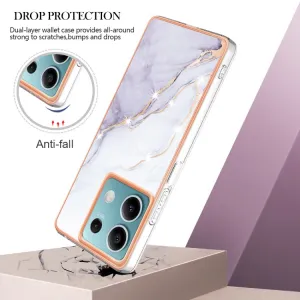 IMD MARBLE Ochranný kryt pre Xiaomi Redmi Note 13 5G WHITE