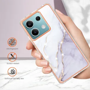 IMD MARBLE Ochranný kryt pre Xiaomi Redmi Note 13 5G WHITE