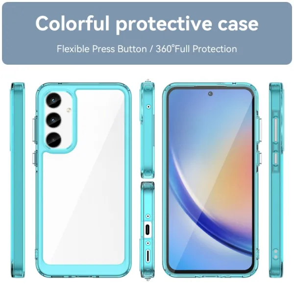 CRYSTAL Ochranný kryt pre Samsung Galaxy A35 5G tyrkysový