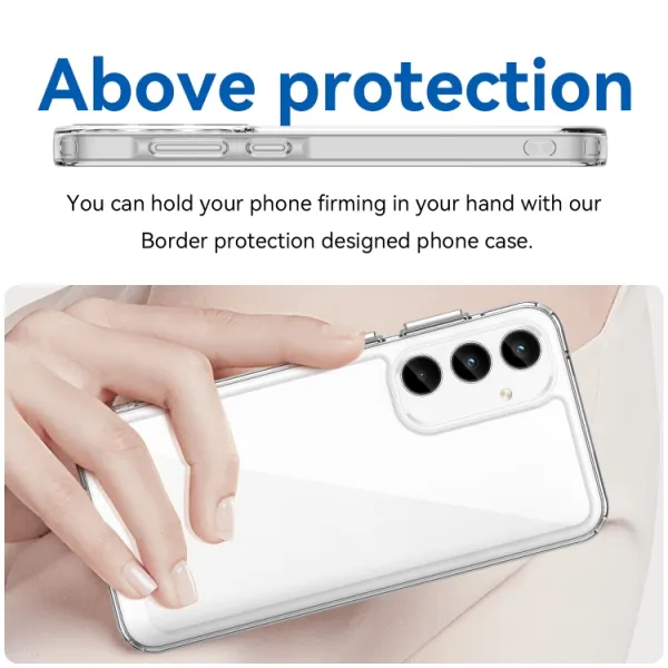CRYSTAL Ochranný kryt pre Samsung Galaxy A55 5G priehľadný