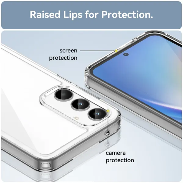 CRYSTAL Ochranný kryt pre Samsung Galaxy A55 5G priehľadný