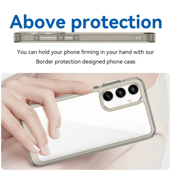 CRYSTAL Ochranný kryt pre Samsung Galaxy A55 5G šedý