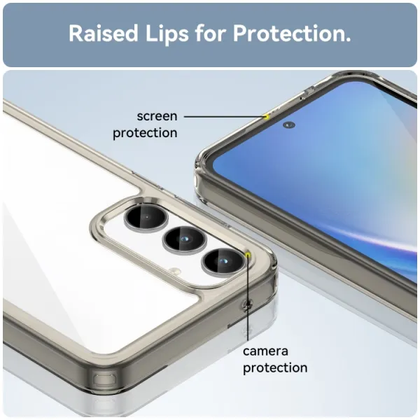 CRYSTAL Ochranný kryt pre Samsung Galaxy A55 5G šedý