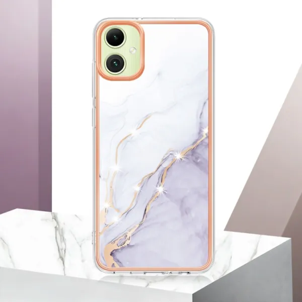 IMD MARBLE Ochranný kryt pre Samsung Galaxy A05 WHITE