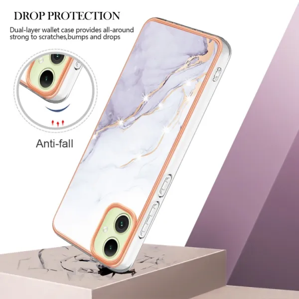 IMD MARBLE Ochranný kryt pre Samsung Galaxy A05 WHITE