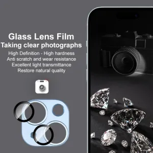 IMAK FULL METAL COVER Sklo pre fotoaparát Apple iPhone 15 / 15 Plus zelené