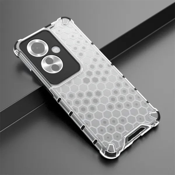 HONEYCOMB Ochranný kryt Oppo Reno11 F 5G priehľadný