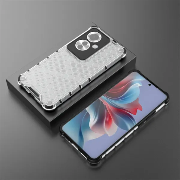 HONEYCOMB Ochranný kryt Oppo Reno11 F 5G priehľadný