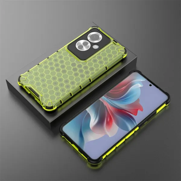 HONEYCOMB Ochranný kryt Oppo Reno11 F 5G zelený