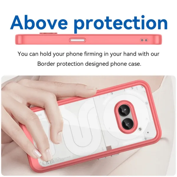 CRYSTAL Ochranný kryt pre Nothing Phone 2a / (2a) Plus červený