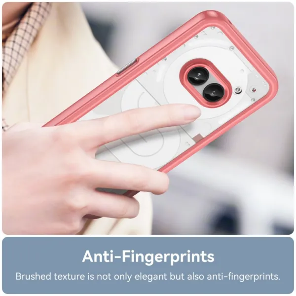 CRYSTAL Ochranný kryt pre Nothing Phone 2a / (2a) Plus červený