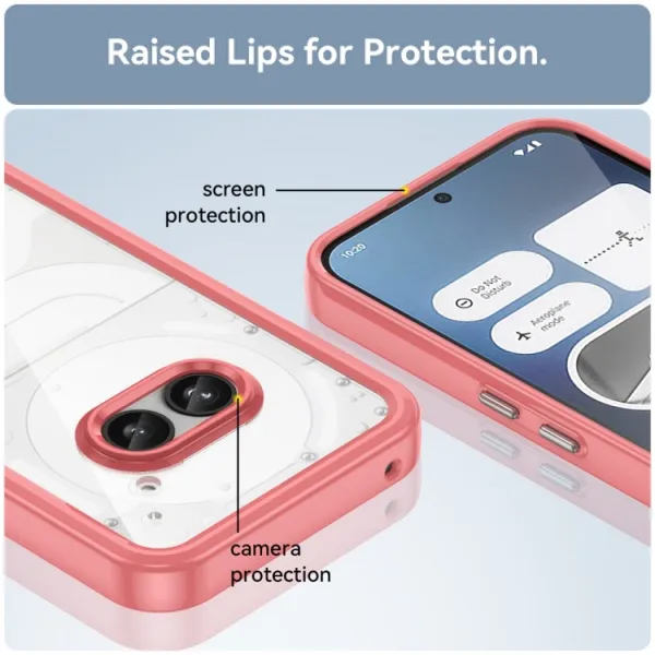 CRYSTAL Ochranný kryt pre Nothing Phone 2a / (2a) Plus červený