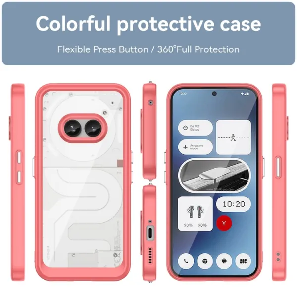 CRYSTAL Ochranný kryt pre Nothing Phone 2a / (2a) Plus červený