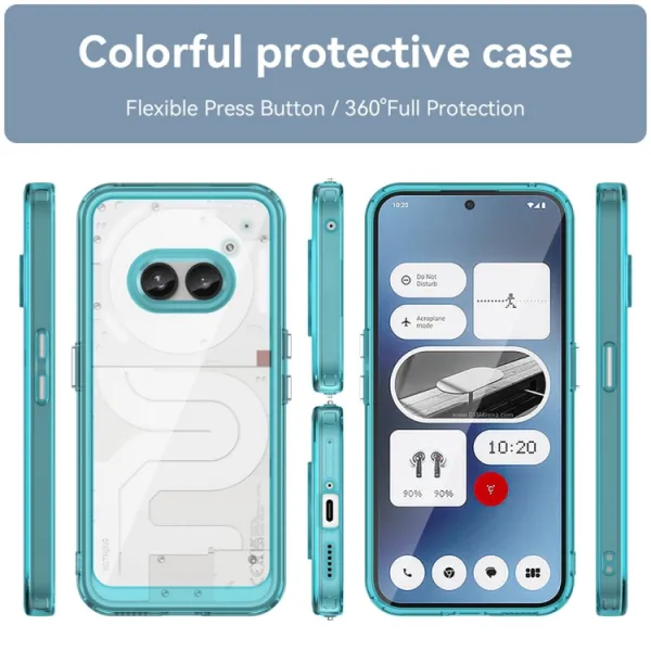 CRYSTAL Ochranný kryt pre Nothing Phone 2a / (2a) Plus tyrkysový