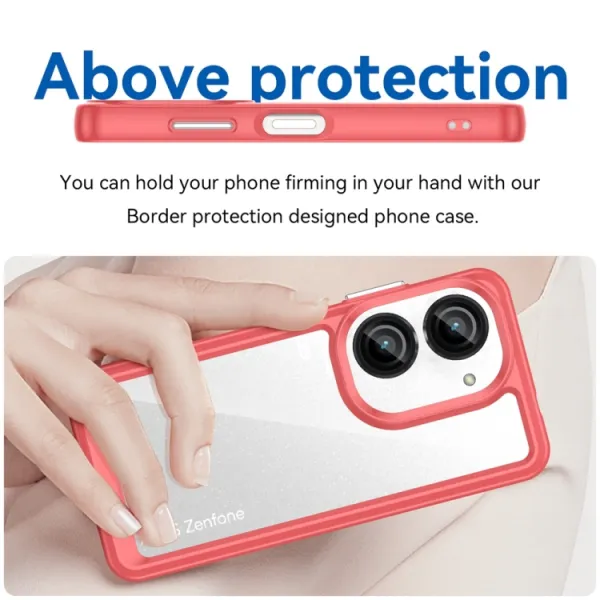 CRYSTAL Ochranný kryt pre Asus Zenfone 10 červený