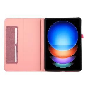 FABRIC Zaklápací kryt pre Xiaomi Pad 6S Pro ružový