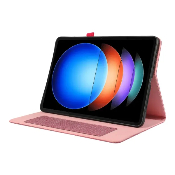 FABRIC Zaklápací kryt pre Xiaomi Pad 6S Pro ružový