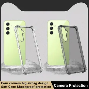 IMAK Ochranný silikónový obal pre Samsung Galaxy A55 5G čierny