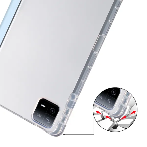 CRYSTAL Zaklápacie puzdro Xiaomi Pad 6S Pro svetlomodré