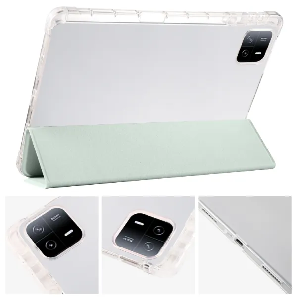 CRYSTAL Zaklápacie puzdro Xiaomi Pad 6S Pro svetlozelené