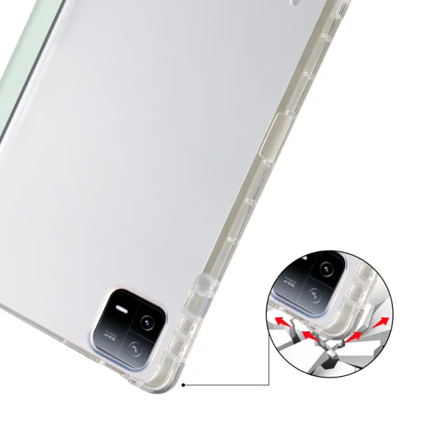 CRYSTAL Zaklápacie puzdro Xiaomi Pad 6S Pro svetlozelené